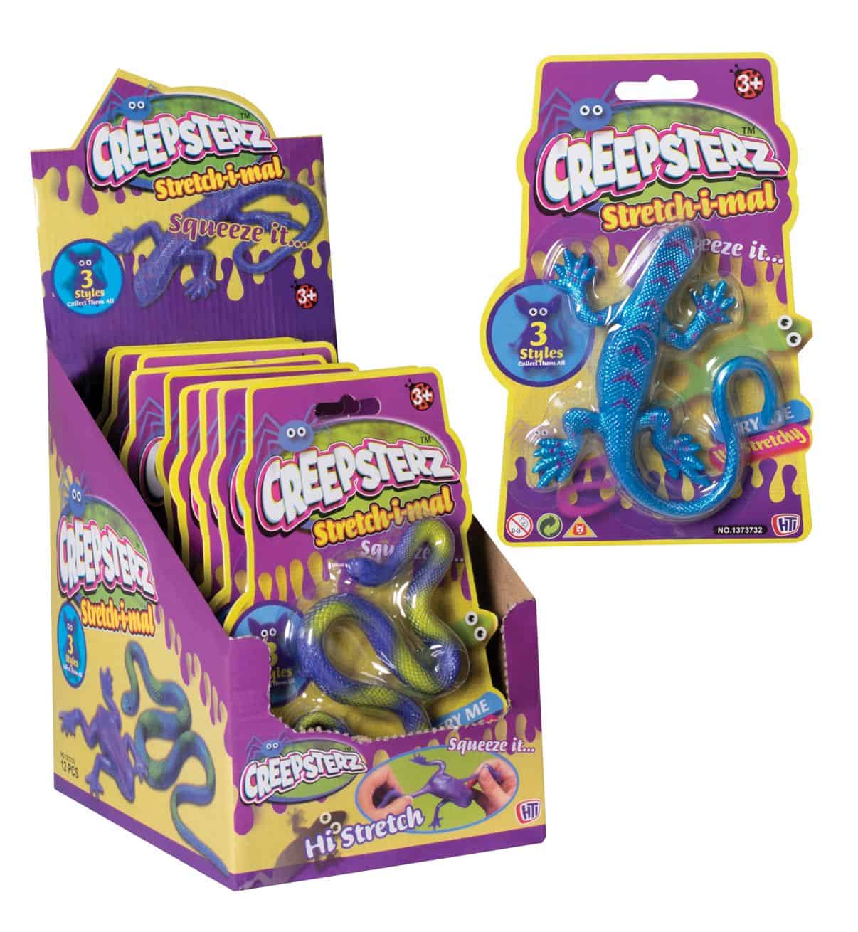 Creepsterz Stretch-I-Mals 9 Assorted Designs CDU - Harrisons Direct